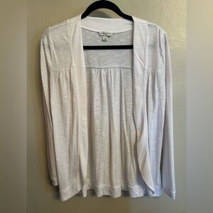 Banana Republic Cream Open-Front Blouse